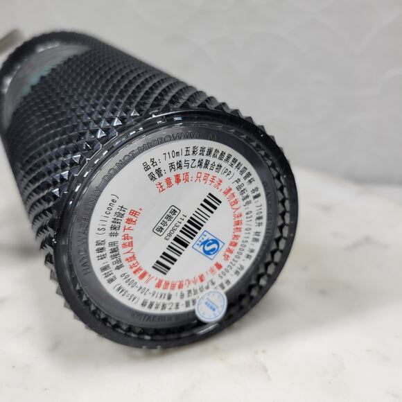 Starbucks Black Iridescent Studded Tumbler‎ Venti 24oz Gray Straw Fall 2020 - Picture 11 of 15